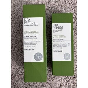 SOME BY MI Cica Peptide Scalp Duo: Derma Scalp Tonic (150ml) + Serum (80ml) NIB